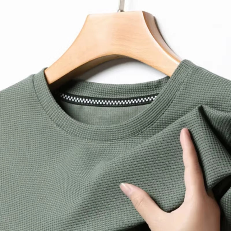 Sleeved Polo Waffle