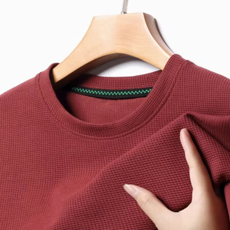 Sleeved Polo Waffle